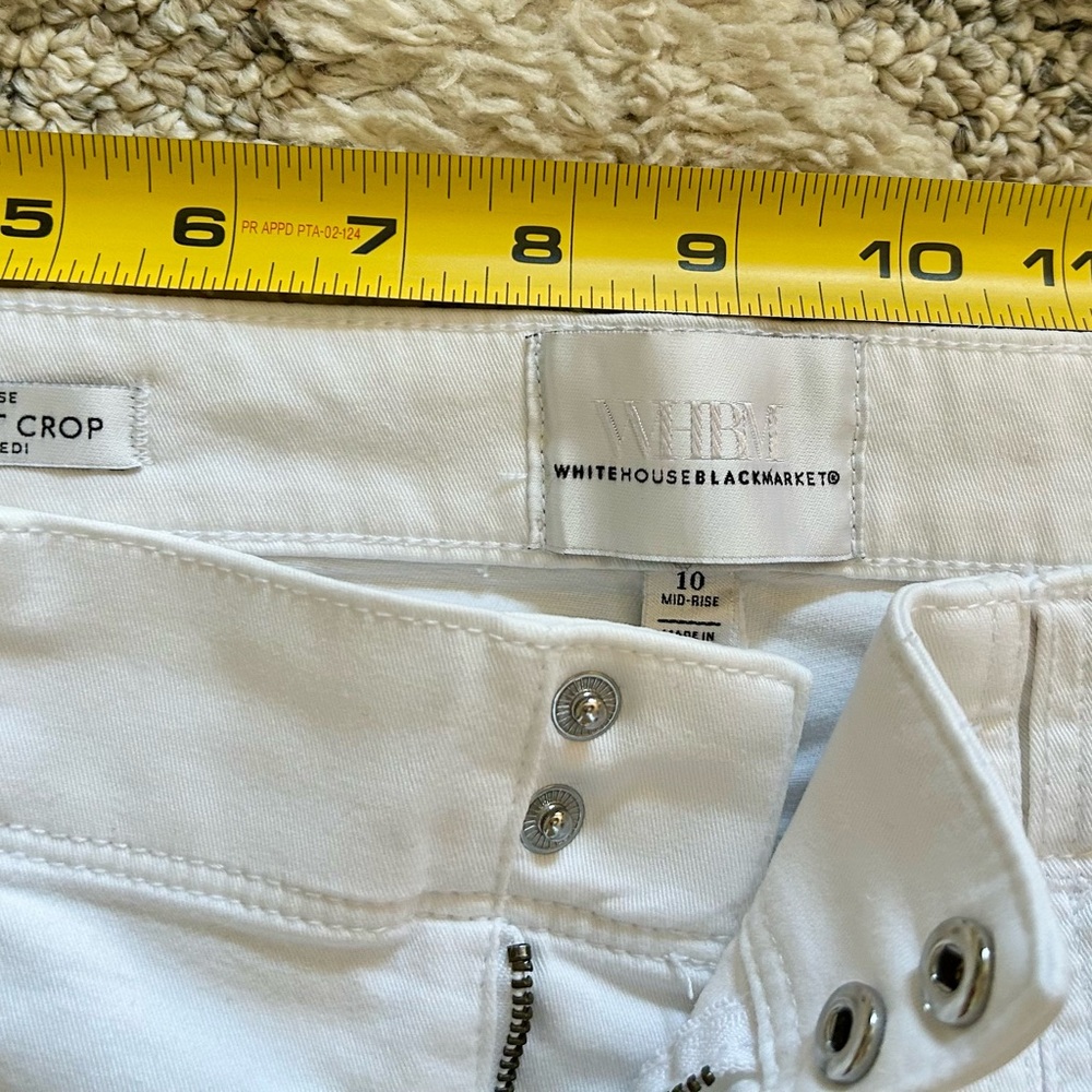 White House Black Market Mid-Rise Crop Pants